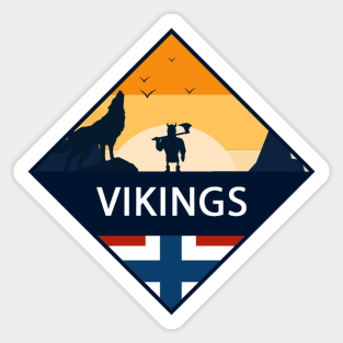 Vikings landscapes Sticker, For Vikings Lovers, Norway Sticker